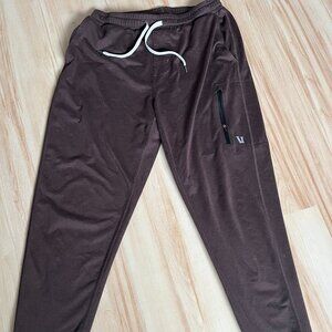Brown Vuori Sunday Performance Joggers Men's Small